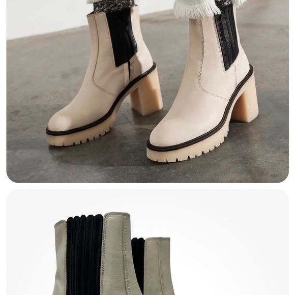 Free People boots, no wear, small stain/penny. Sz 41 ( 11US) James chunky - Picture 1 of 12